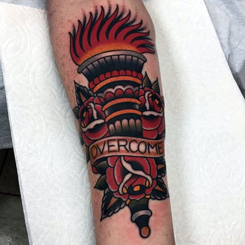 Torche de tatouage - photo