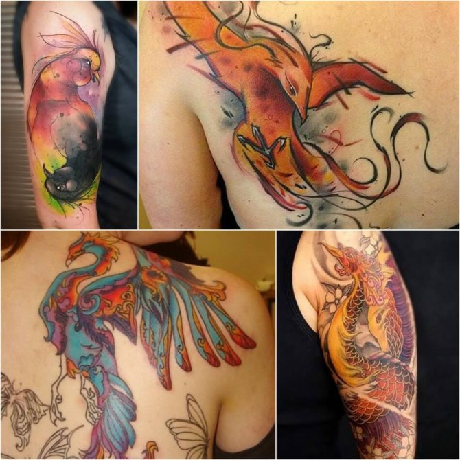 Tattoo Phoenix - Female Phoenix Tattoo - Tattoo of Phoenix for Girls