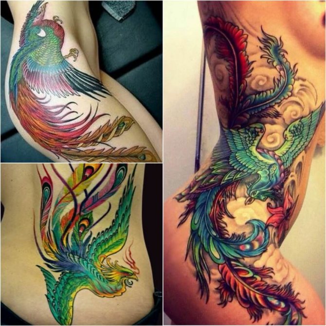 Tattoo Phoenix - Female Phoenix Tattoo - Tattoo of Phoenix for Girls