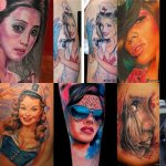 Tattoo Bild eines Mädchens