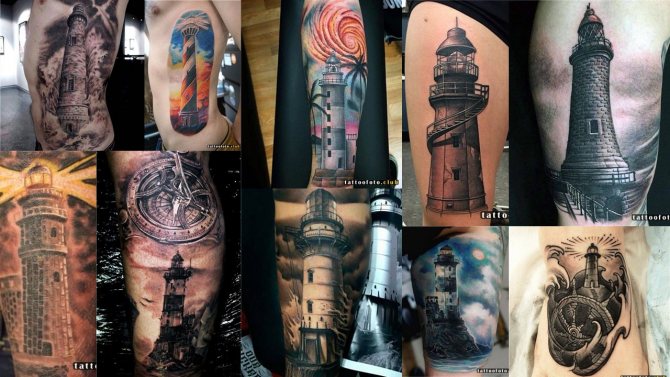 Photo de tatouage de phare