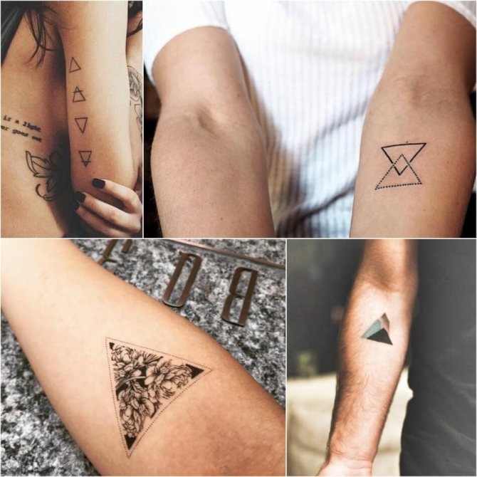 幾何学模様の入れ墨 - 三角形の入れ墨 - 幾何学模様の入れ墨