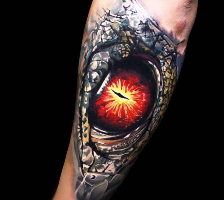 dragon eye tattoo