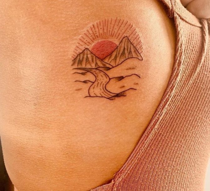 Tatuaggio del Monte Fuji
