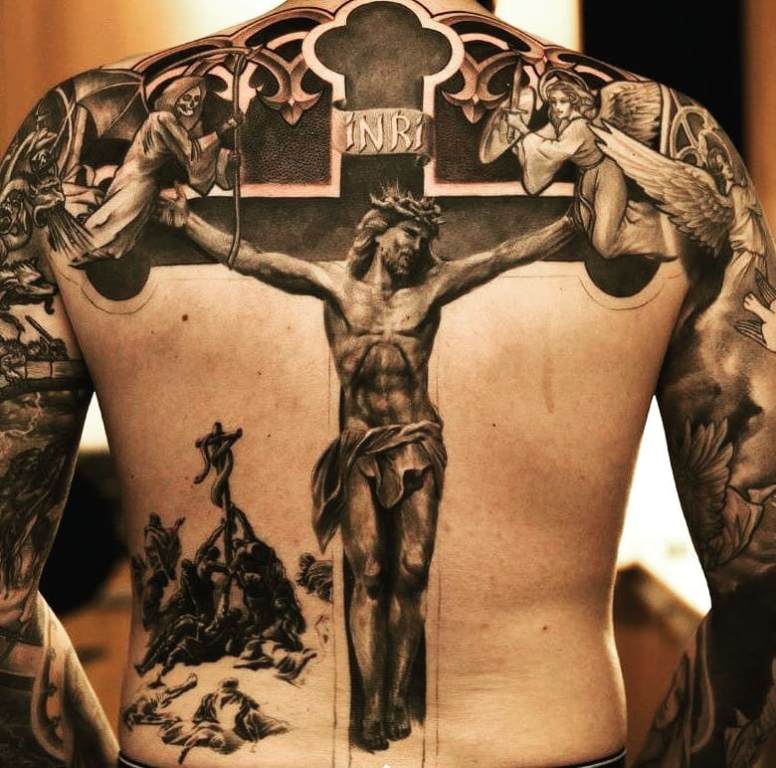 tatuaje de jesucristo