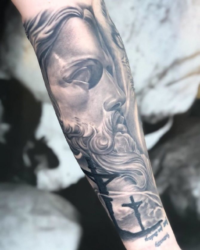 tatuaje de jesucristo