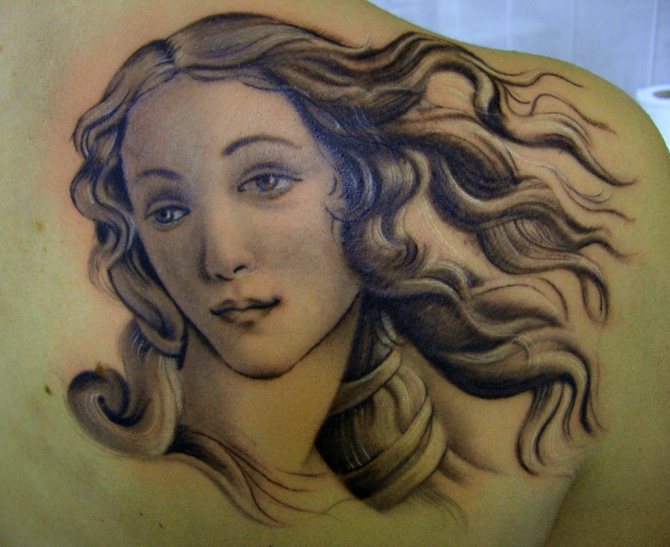 Tattoo of Sandro Botticelli