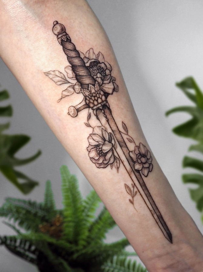 Dagger tatovering