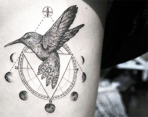 Tatouage de colibri