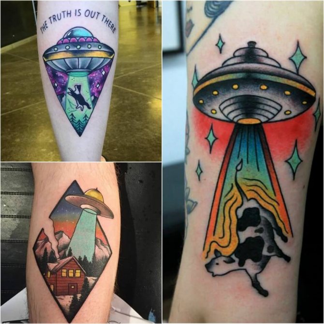 Tattoo Outer Space - Tattoo UFO