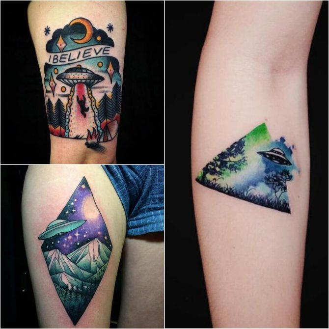 Tattoo Outer Space - Tattoo UFO - UFO Tattoo