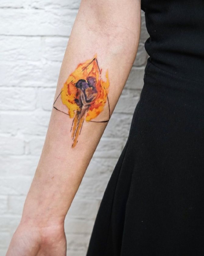 feu de tatouage