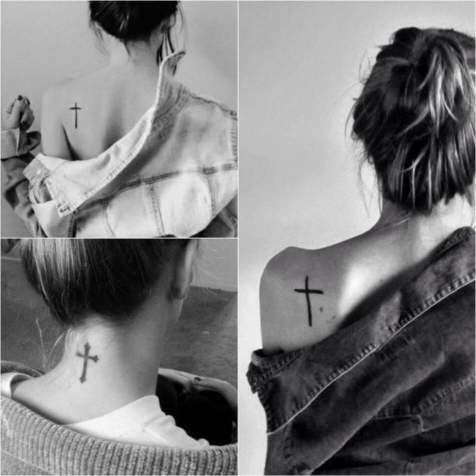 Tattoo cross - Tattoo cross for girl - Tattoo cross female