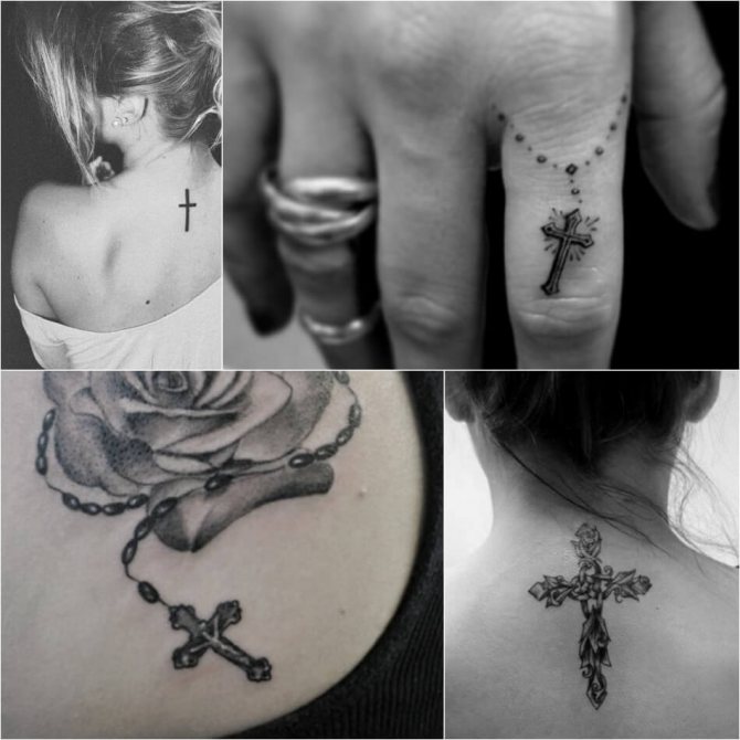 Tattoo cross - Tattoo cross for girl - Tattoo cross female
