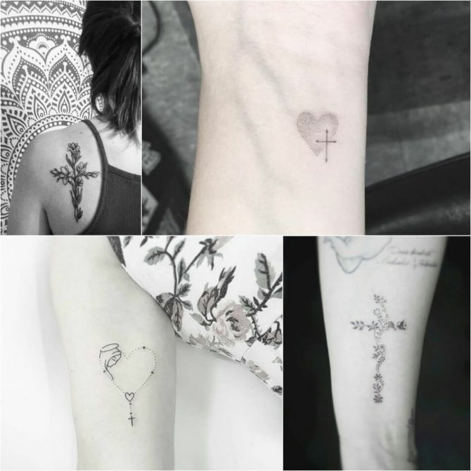 Tattoo cross - Tattoo cross for girl - Tattoo cross female