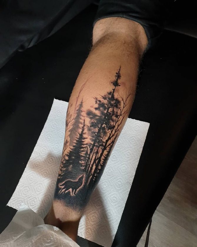手のひらの森 タトゥーの意味(男性用