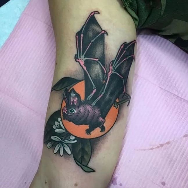 Tatouage de chauve-souris newscool