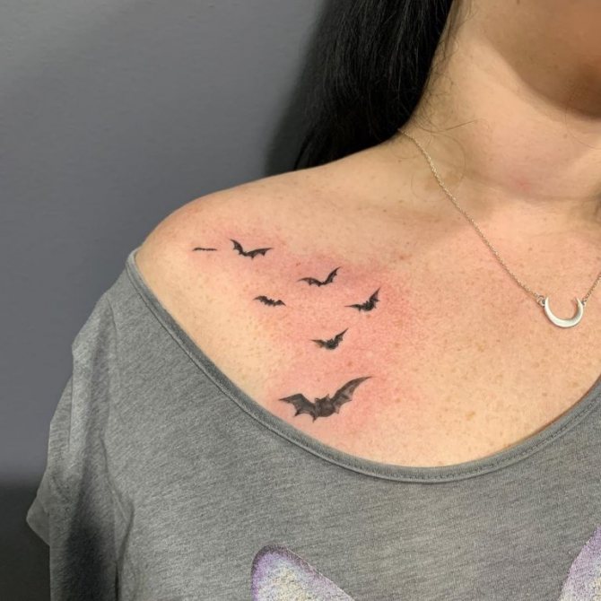 tatouage de chauve-souris