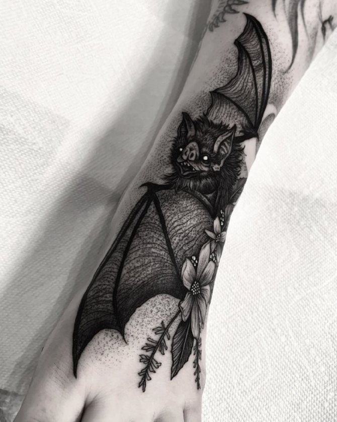 tatouage de chauve-souris