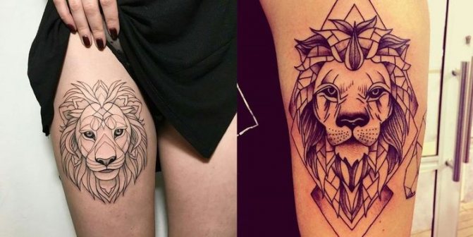 Tatuaje del león
