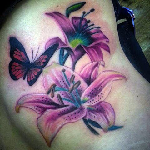 Tatouage de lys - photo