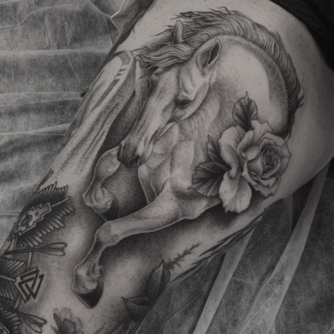 Tattoo Pferd für Mädchen