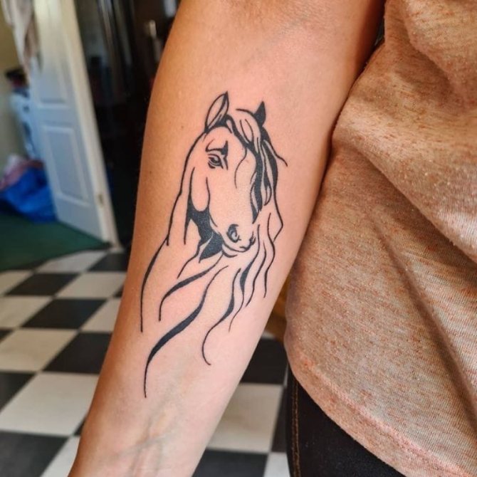 tatouage de cheval
