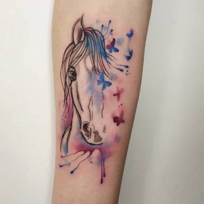 tatouage de cheval