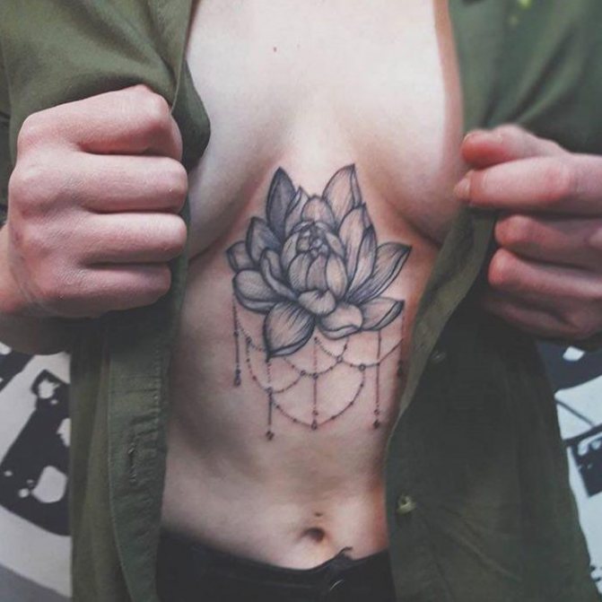 lootuskukka tatuointi ketjulla