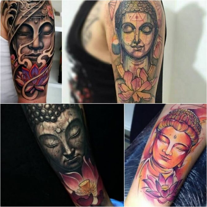 Tetování Lotus - Tetování Lotus a Buddha
