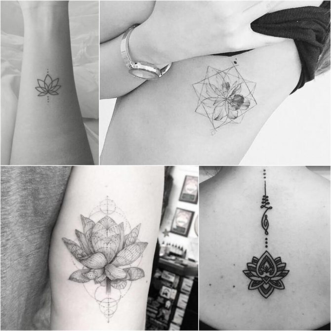 Tattoo Lotus - Tatouage Petit Lotus - Tatouage Petit Lotus