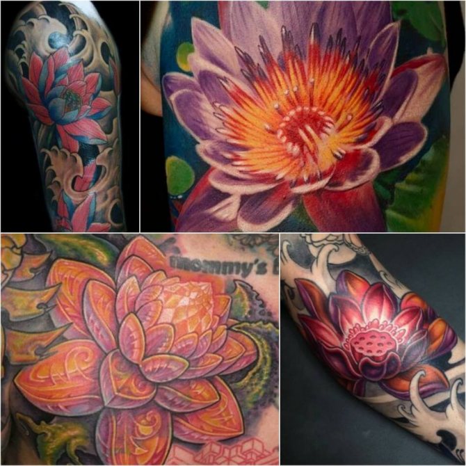 Tattoo Lotus - Moyens et Croquis de Tatouage Lotus - Tatouage Lotus pour Hommes