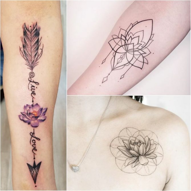 Tattoo Lotus - Moyens et Croquis de Tattoo Lotus - Tattoo Lotus pour Filles