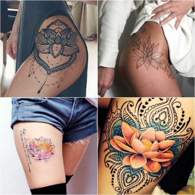 Tattoo Lotus - Moyens et Croquis de Tattoo Lotus - Tattoo Lotus pour Filles