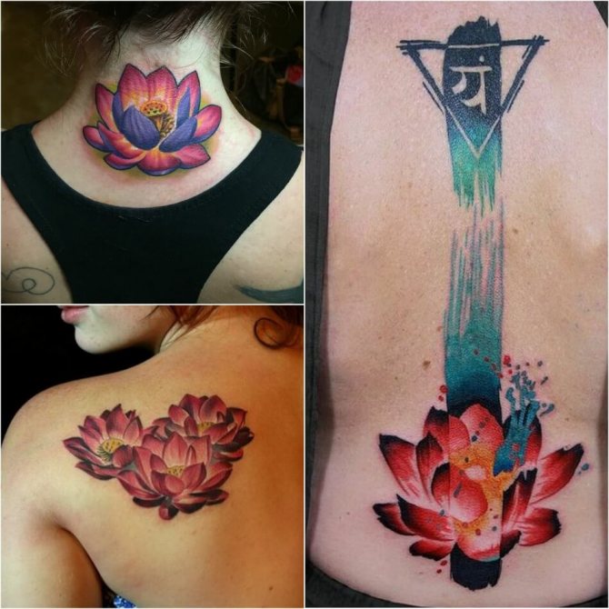 Tattoo Lotus - Moyens et Croquis de Tattoo Lotus - Tattoo Lotus pour Filles