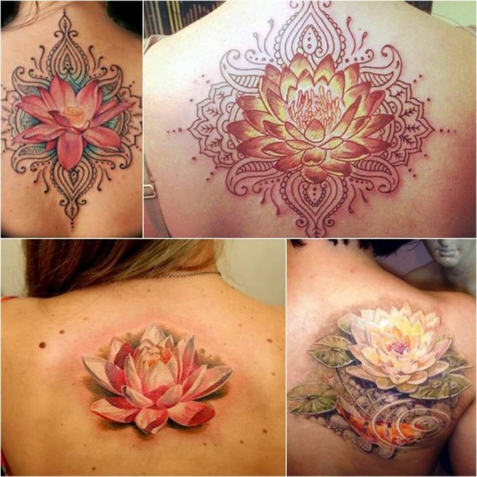 Tattoo Lotus - Moyens et Croquis de Tattoo Lotus - Tattoo Lotus pour Filles