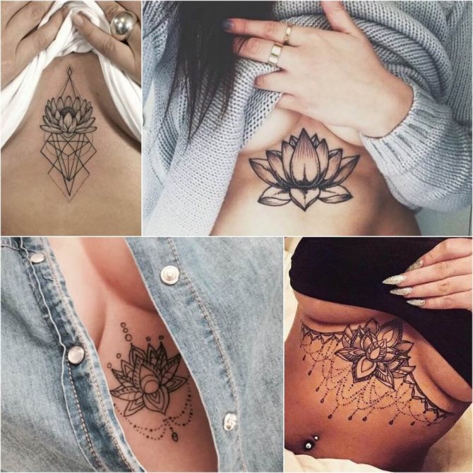 Tetování Lotus - Prostředky a náčrty tetování Lotus - Tetování Lotus pro dívky