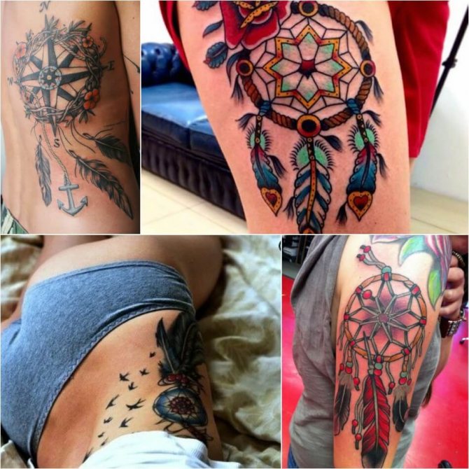 Tattoo dream catcher - tatouage dream catcher pour les filles