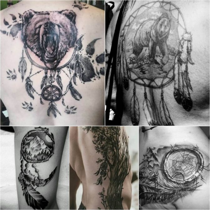 Tattoo dream catcher - tatouage attrape-rêves pour hommes