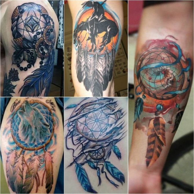 Tattoo dream catcher - tatouage attrape-rêves pour les enfants de sexe masculin
