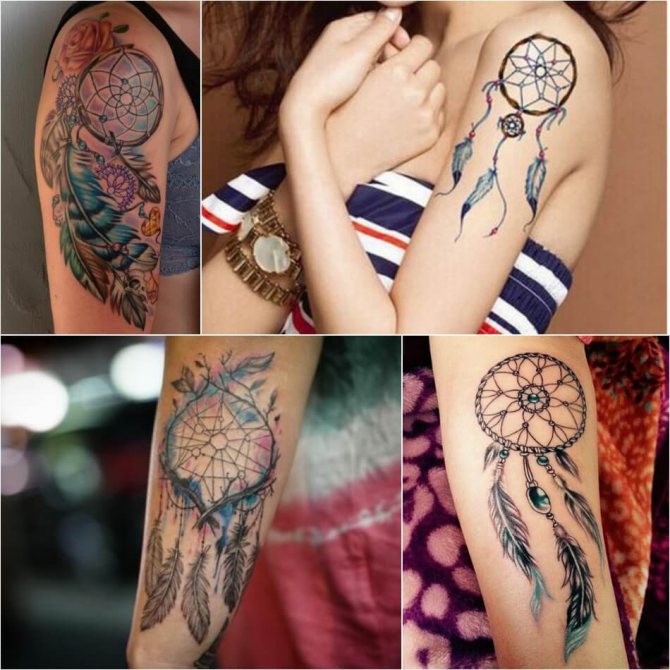 Tattoo dream catcher - Tatouage d'un capteur de rêves sur la main - Tatouage d'un capteur de rêves sur la main