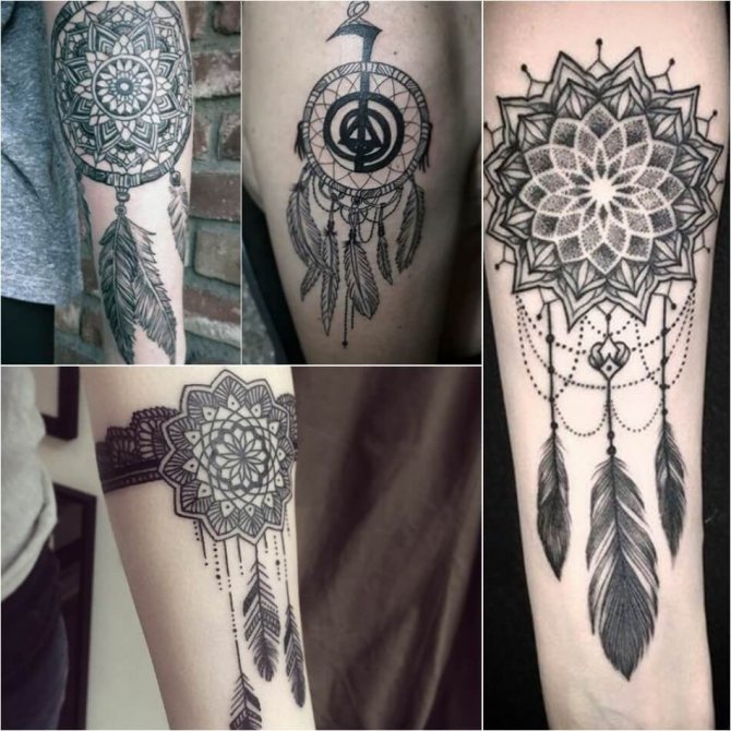 Tattoo dream catcher - Tatouage d'un capteur de rêves sur la main - Tatouage d'un capteur de rêves sur la main