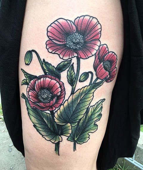 Tatouez un coquelicot sur votre bras