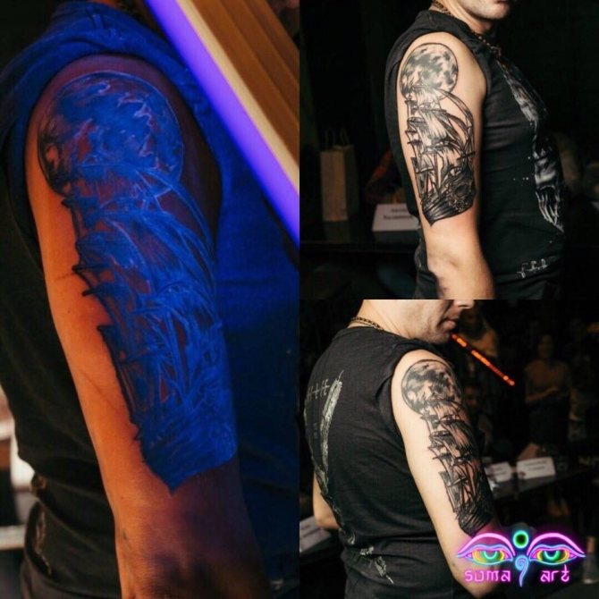 Татуировка Master Soma Art, UV татуировка, Флуоресцентна татуировка, Татуировка на черна светлина