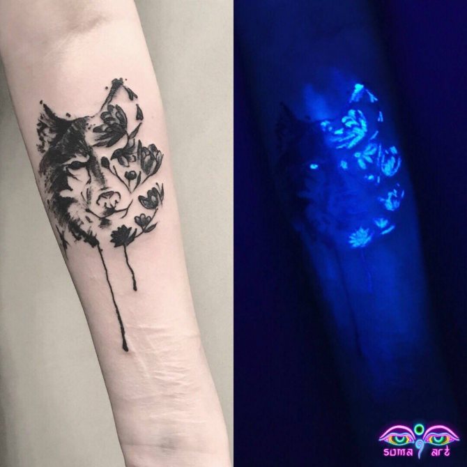 Татуировка Master Soma Art, UV татуировка, Флуоресцентна татуировка, Татуировка на черна светлина