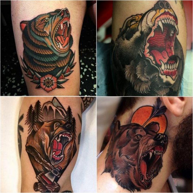 Tätoveering Bear - Roaring Bear Tattoo - Roaring Bear Tattoo