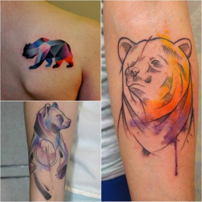 Tattoo bear - Female bear tattoos - tattoos for girls bear