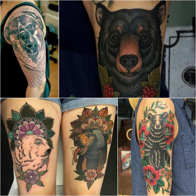 Tattoo bear - Female bear tattoos - tattoos for girls bear
