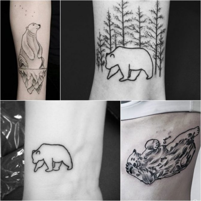 Tattoo bear - Female bear tattoos - tattoos for girls bear
