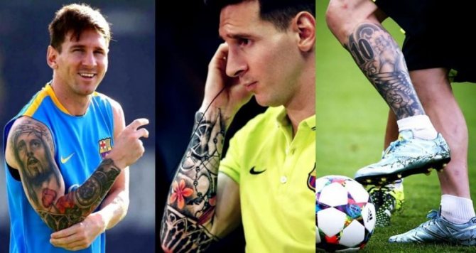 Messi τατουάζ